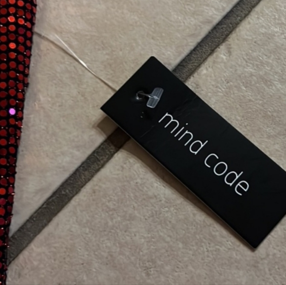 Mind Code-Red Sequins Mini Dress-Small - Picture 7 of 8